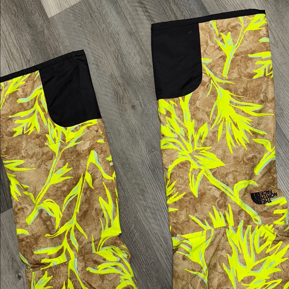 North Face Ski pants Freedom Insulated Pants in Utility Brown Prairie Print bott - Picture 7 of 7